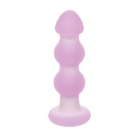 Lavender Haze Beaded Anal Probe Lavender White