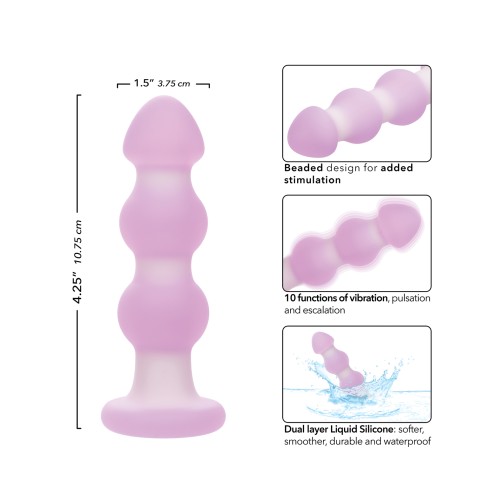 Lavender Haze Beaded Anal Probe Lavender White