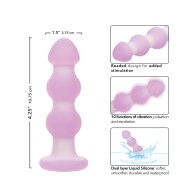 Lavender Haze Beaded Anal Probe Lavender White