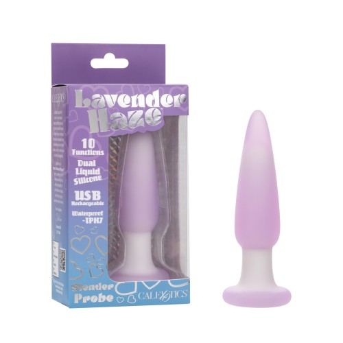 Lavender Haze Slender Anal Probe in Lavender/White