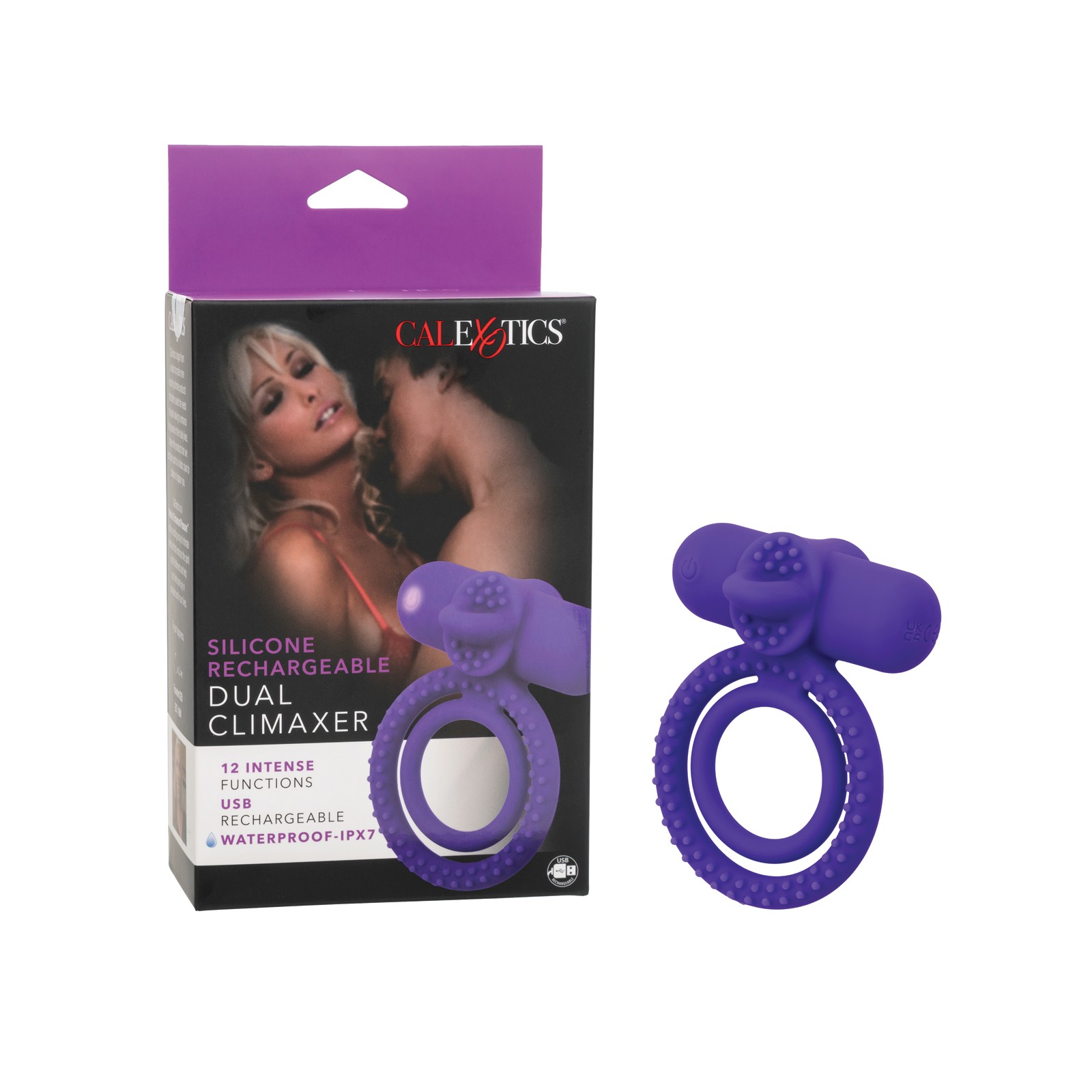 Anillo Vibrador Silicon Rechargeable Dual Climaxer