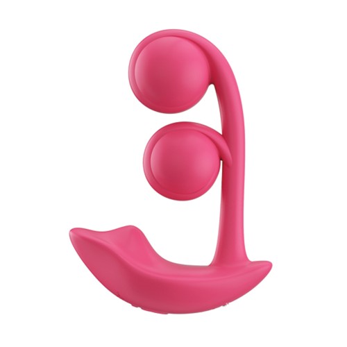 Melody Twin Balls Clit & G-Spot Vibrator Pink