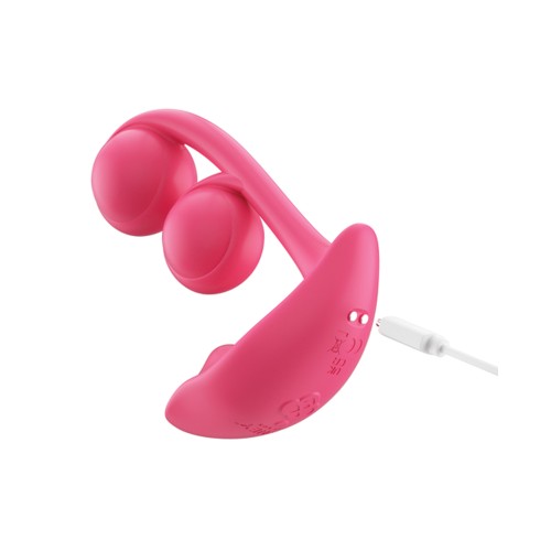 Melody Twin Balls Clit & G-Spot Vibrator Pink