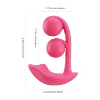 Melody Twin Balls Clit & G-Spot Vibrator Pink