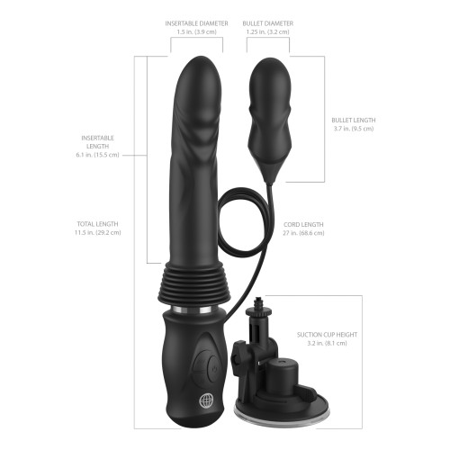 Fetish Fantasy Ultimate Silicone Thruster - Black