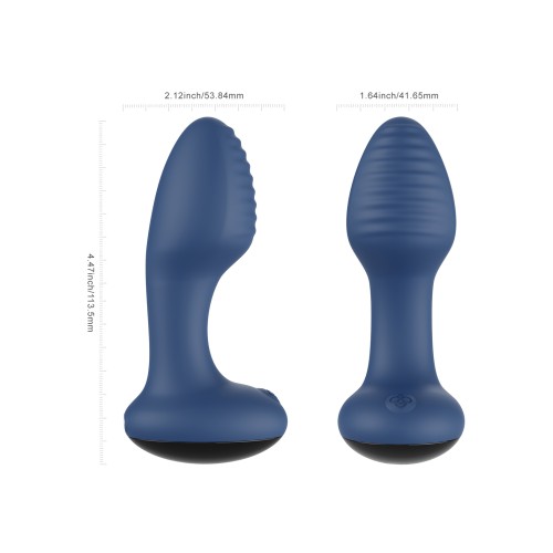 Frenzy Rotating Butt Plug - Blue