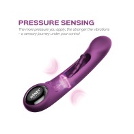 Tempo Pressure Sensing App-Controlled Vibrator Purple