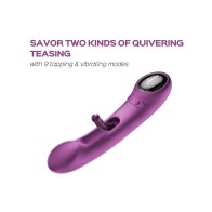 Tempo Pressure Sensing App-Controlled Vibrator Purple