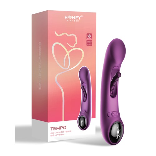 Tempo Pressure Sensing App-Controlled Vibrator Purple