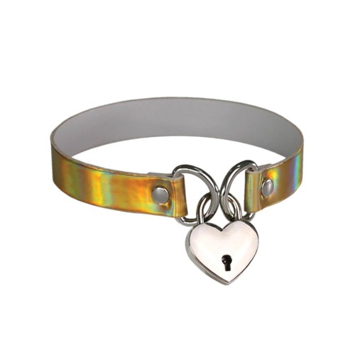 Plesur Heart Lock Collar for Stylish Seduction