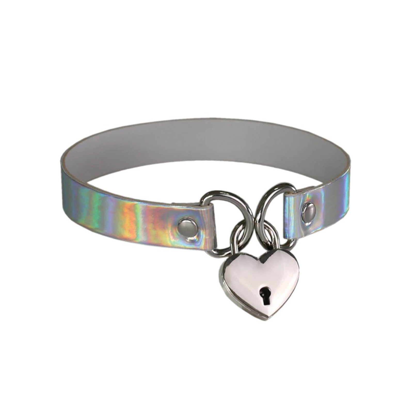 Collar Plesur con Cerradura en Forma de Corazón - Travieso y Estiloso