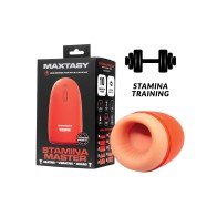 Masturbador Calentador y Vibrador Stamina Master Naranja