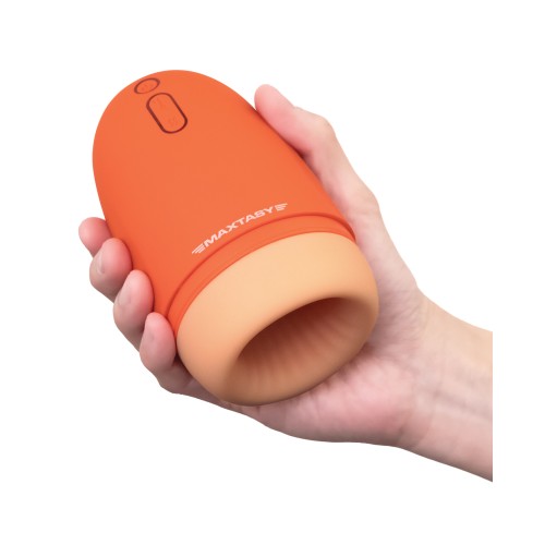 Maxtasy Stamina Master Heating Vibrating Stroker Orange