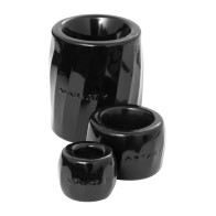 Maxtasy Performance Rings Black Set of 3