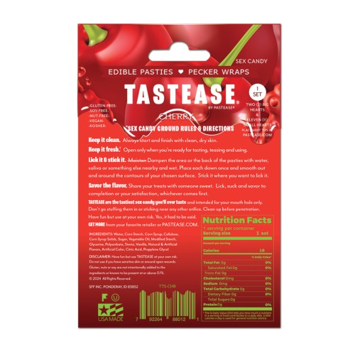 Tastease Edible Pasties - Cherry Flavored Fun