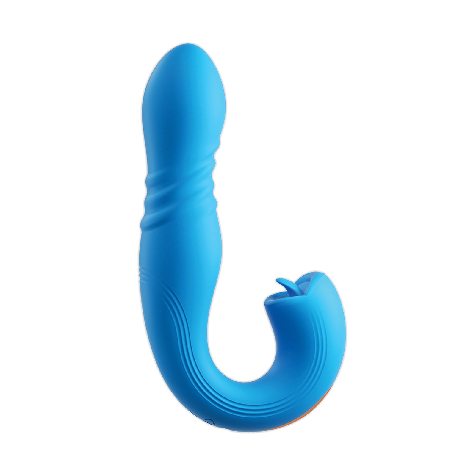 Joi Thrust 2 Thrusting G-Spot Vibrator & Clit Licker - Blue