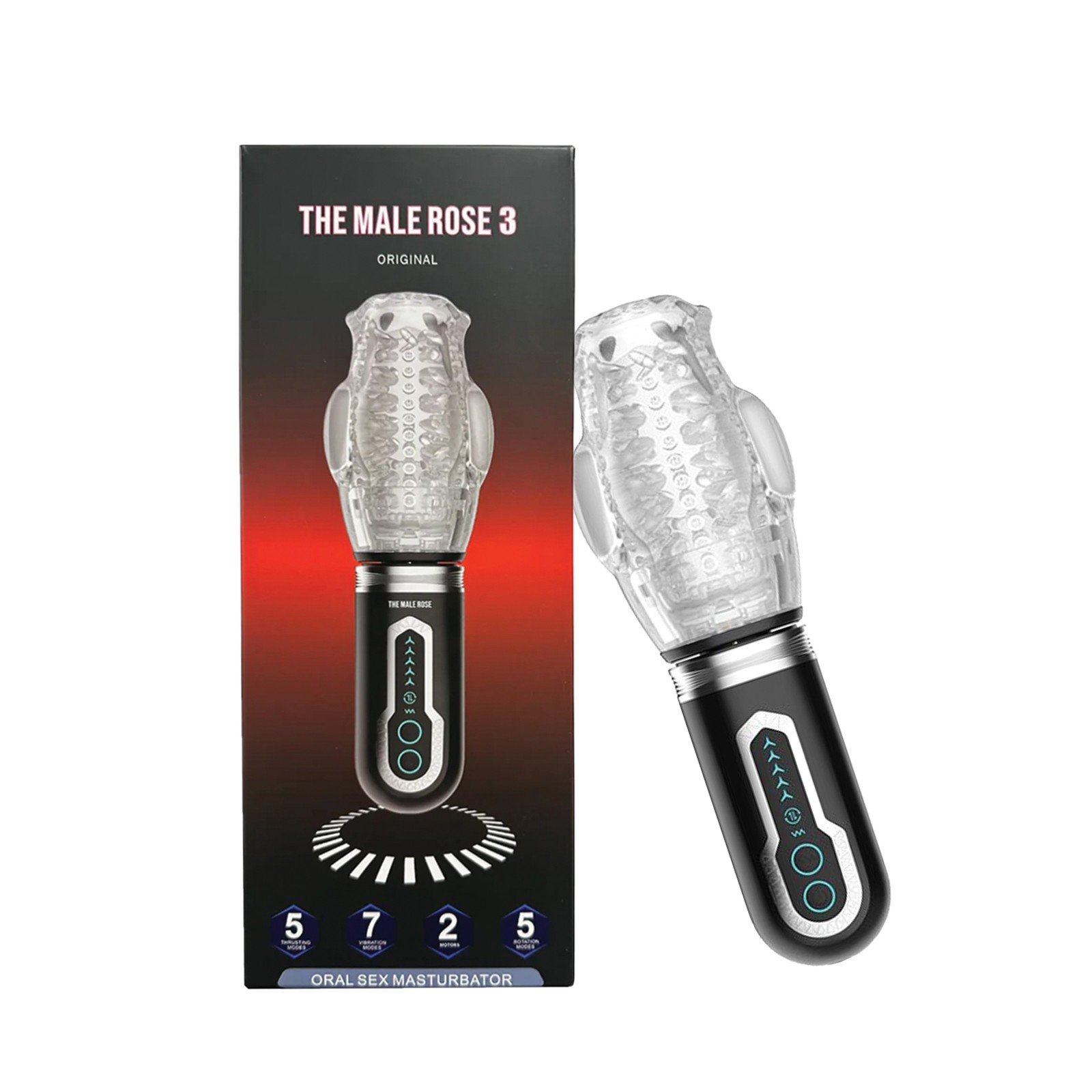 The Male Rose 3 Thrusting and Rotating Masturbator