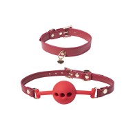 Kit de Bondage Kinky Play Box Rojo Pasión - Conjunto de 8 Piezas