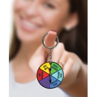 Super Fun Sex Spinner Key Chain - Multi Color