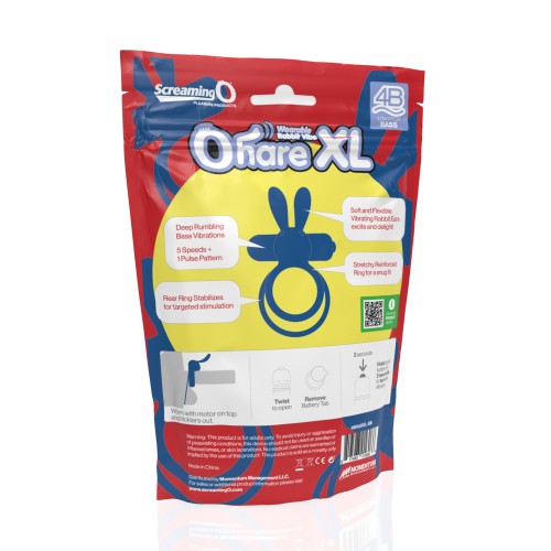 Screaming O 4B Ohare XL Vibrador de Conejo Portátil Arándano