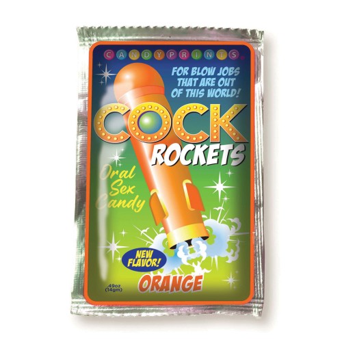 Caramelo Oral Cock Rockets Sabor Naranja