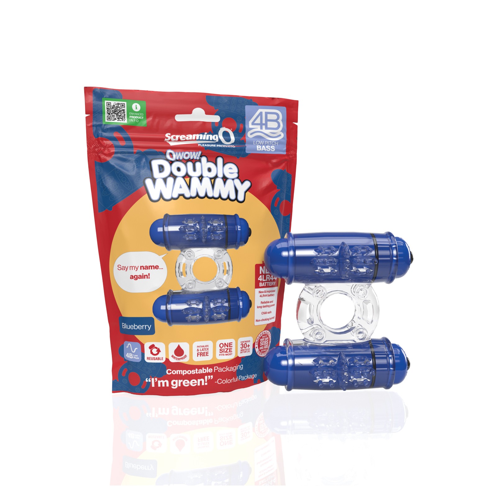 Screaming O 4B Double Wammy Rechargeable Bullet for Dual Pleasure