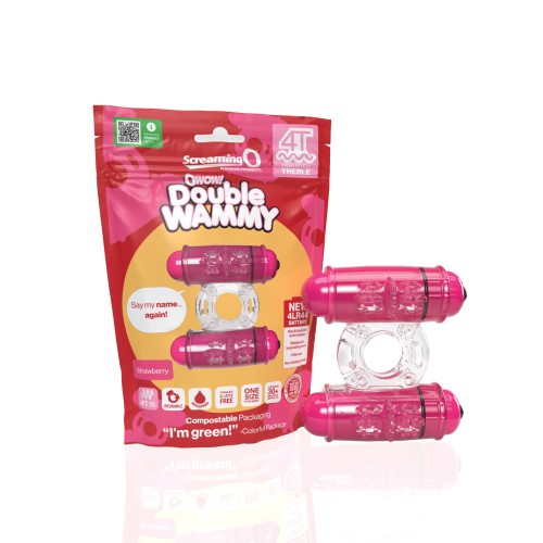 Screaming O 4T Double Wammy Strawberry Vibrator