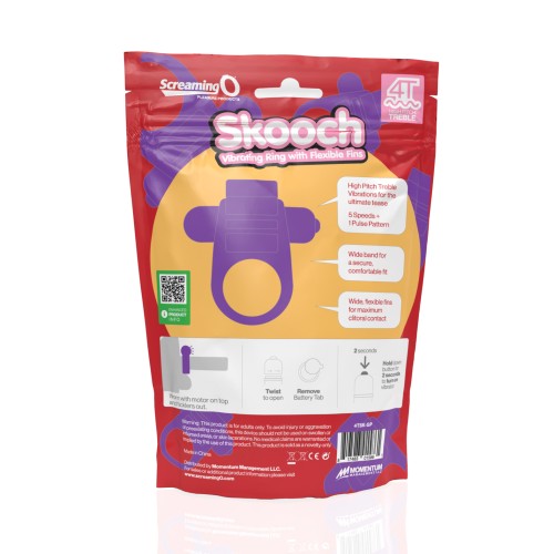 Screaming O 4T Skooch Grape Vibrating Ring