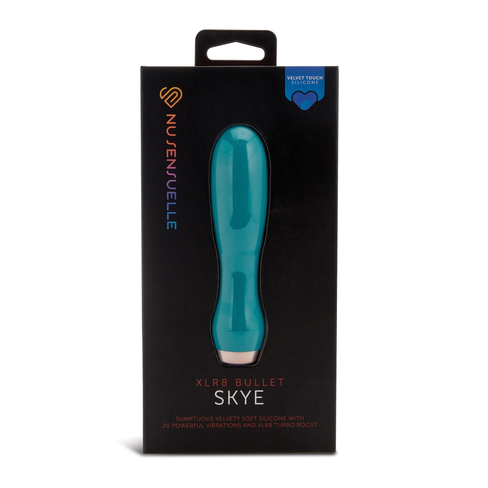 Vibrador Nu Sensuelle Skye de Tacto de Terciopelo en Verde Esmeralda