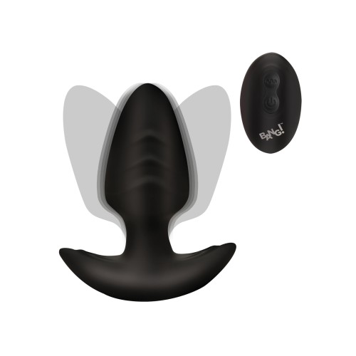 Bang! Rotating and Vibrating Butt Plug with Remote in Black