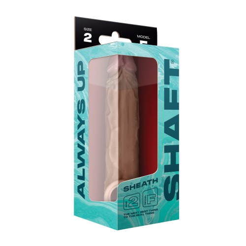 Shaft Model F Flexskin Liquid Silicone 8.8" Sheath - Oak