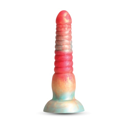 Dildo Colores Apilados de 6 Pulgadas Rojo y Oro