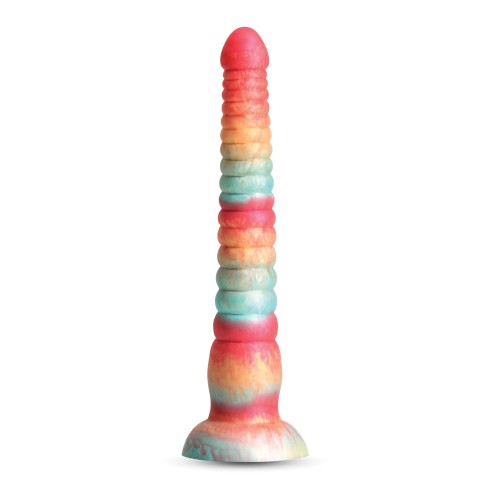 Colours Stacked 9" Dildo Red Gold