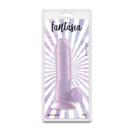 Fantasia Ballsy 6.5" Dildo - Orchid