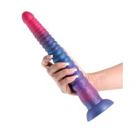 Dildo Apilado de 12 Pulgadas Rosa Azul