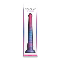 Dildo Apilado de 12 Pulgadas Rosa Azul