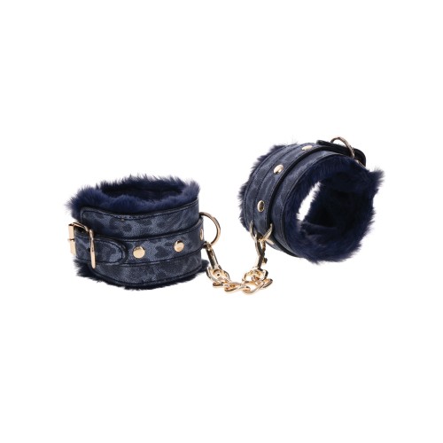 Luxurious Cougar Fur Handcuffs for Playful Restraint