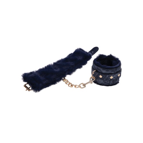 Luxurious Cougar Fur Handcuffs for Playful Restraint