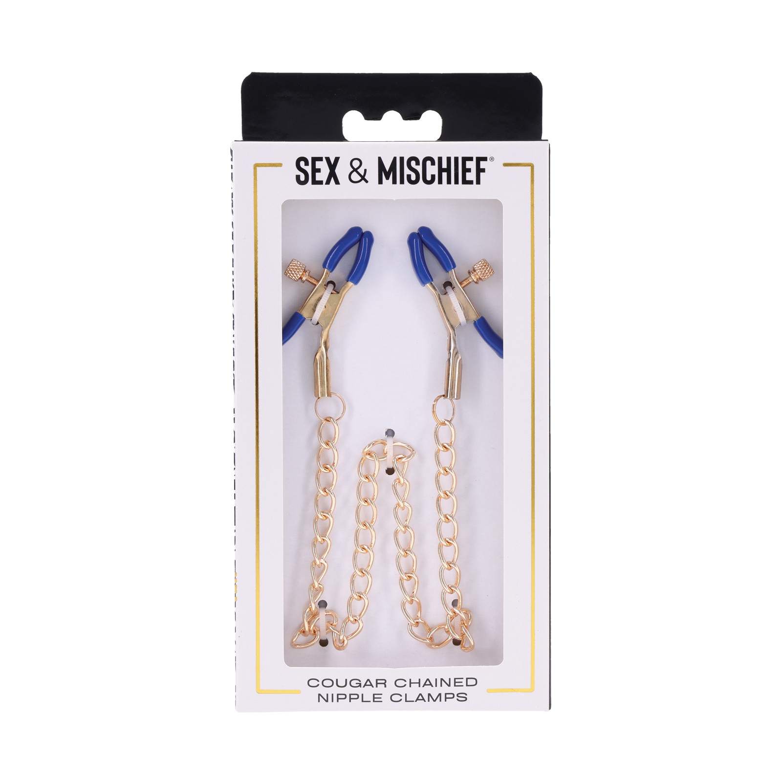 Cougar Chained Nipple Clamps - Elegant BDSM Toy