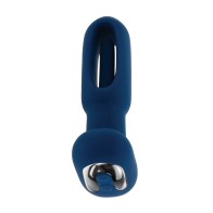 Evolved The Flapper Remote Controlled Vibrator - Blue