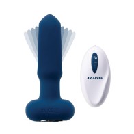 Evolved The Flapper Remote Controlled Vibrator - Blue