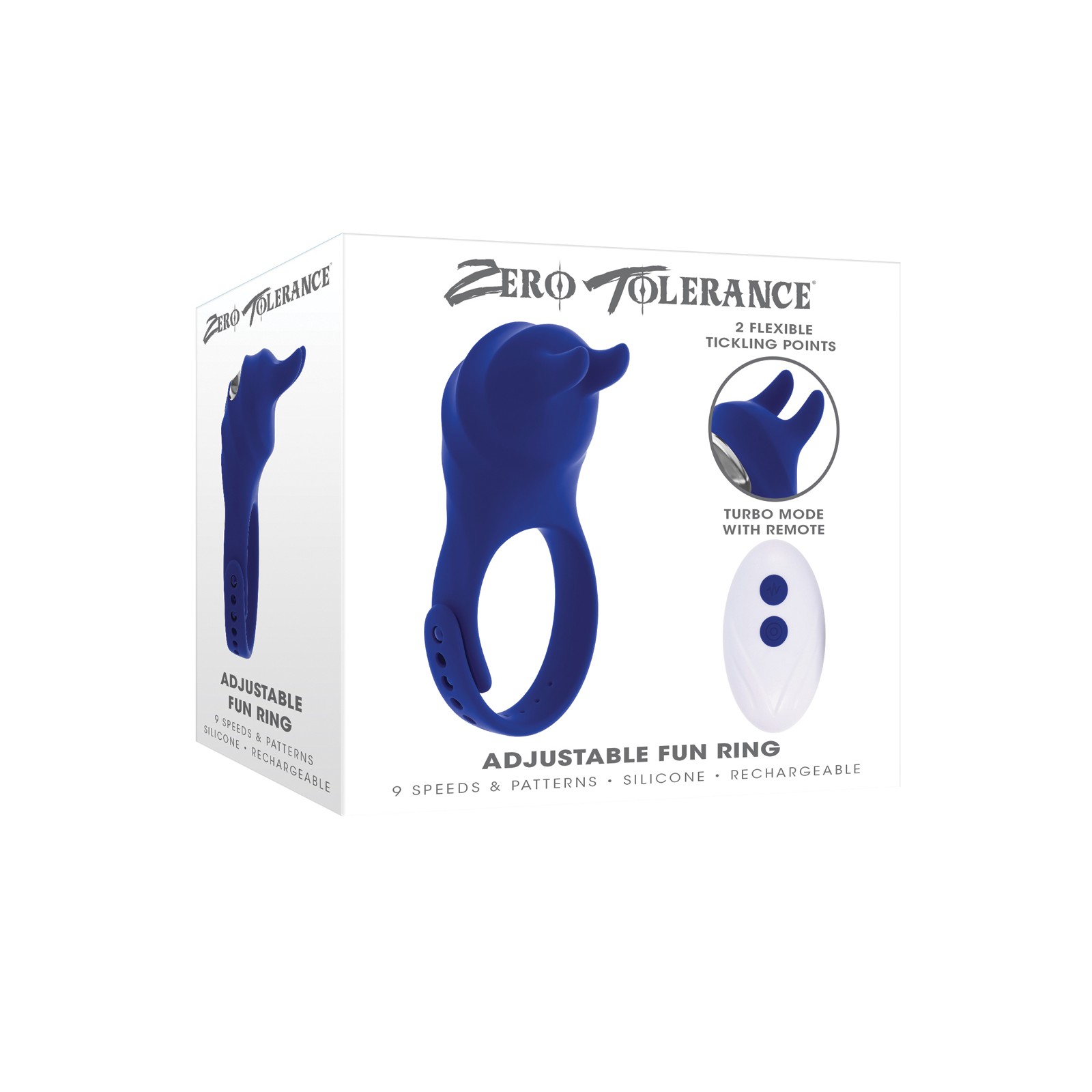 Zero Tolerance Adjustable Ring Fun - Blue