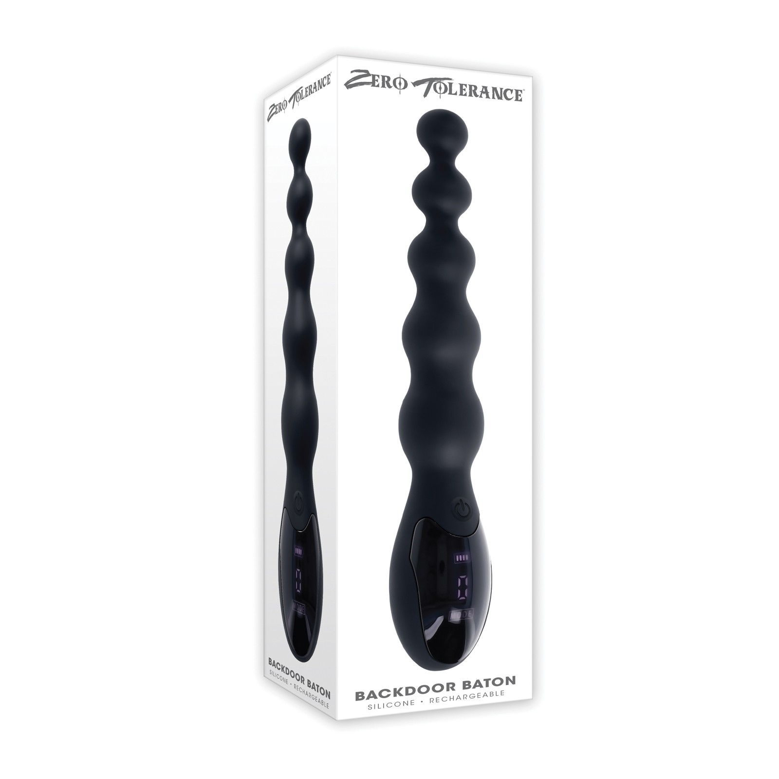 Vibrador Anal Beaded Zero Tolerance Backdoor Baton Negro