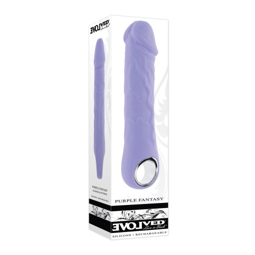 Evolved Purple Fantasy Realistic Vibrator - Beautifully Crafted