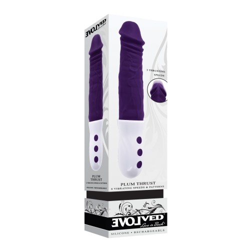 Vibrador Evolved Plum Thrust de Eje Realista