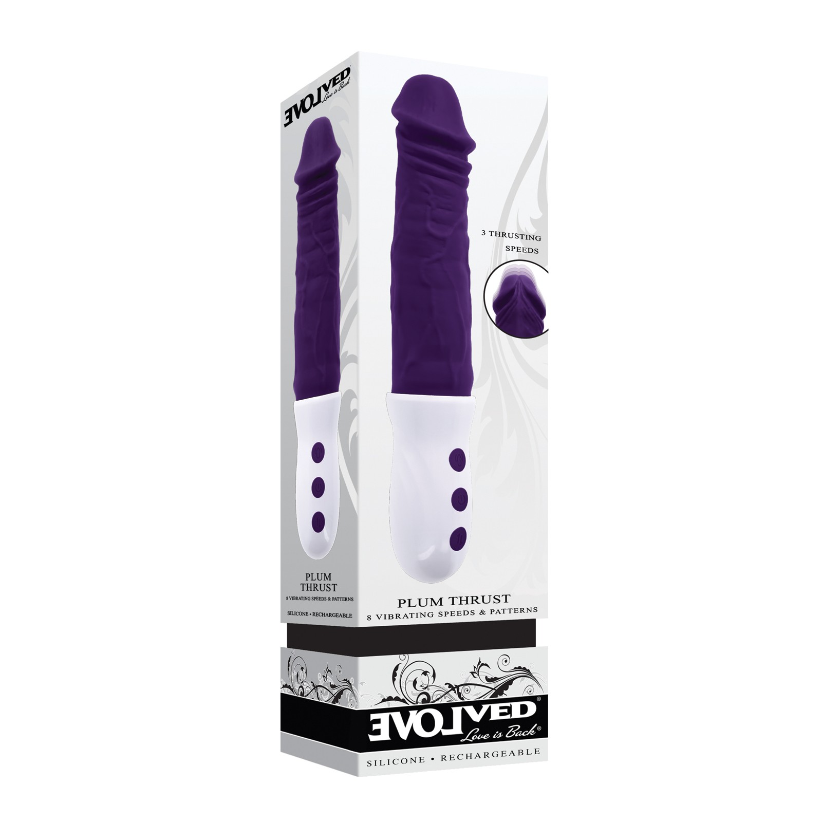 Evolved Plum Thrust Realistic Shaft Vibrator