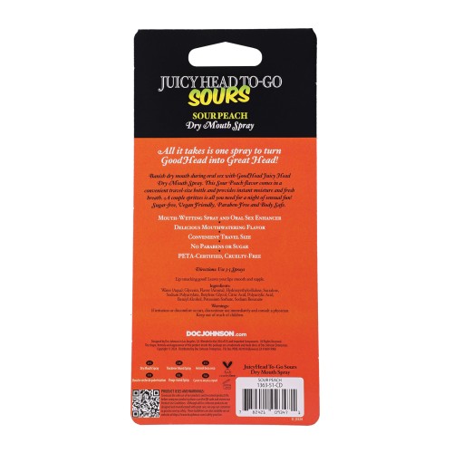 GoodHead Juicy Head Spray To-Go - .30 oz Sour Peach