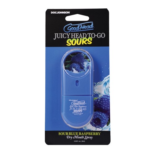 GoodHead Juicy Head Dry Mouth Spray To-Go - Sour Blue Raspberry 0.30 oz