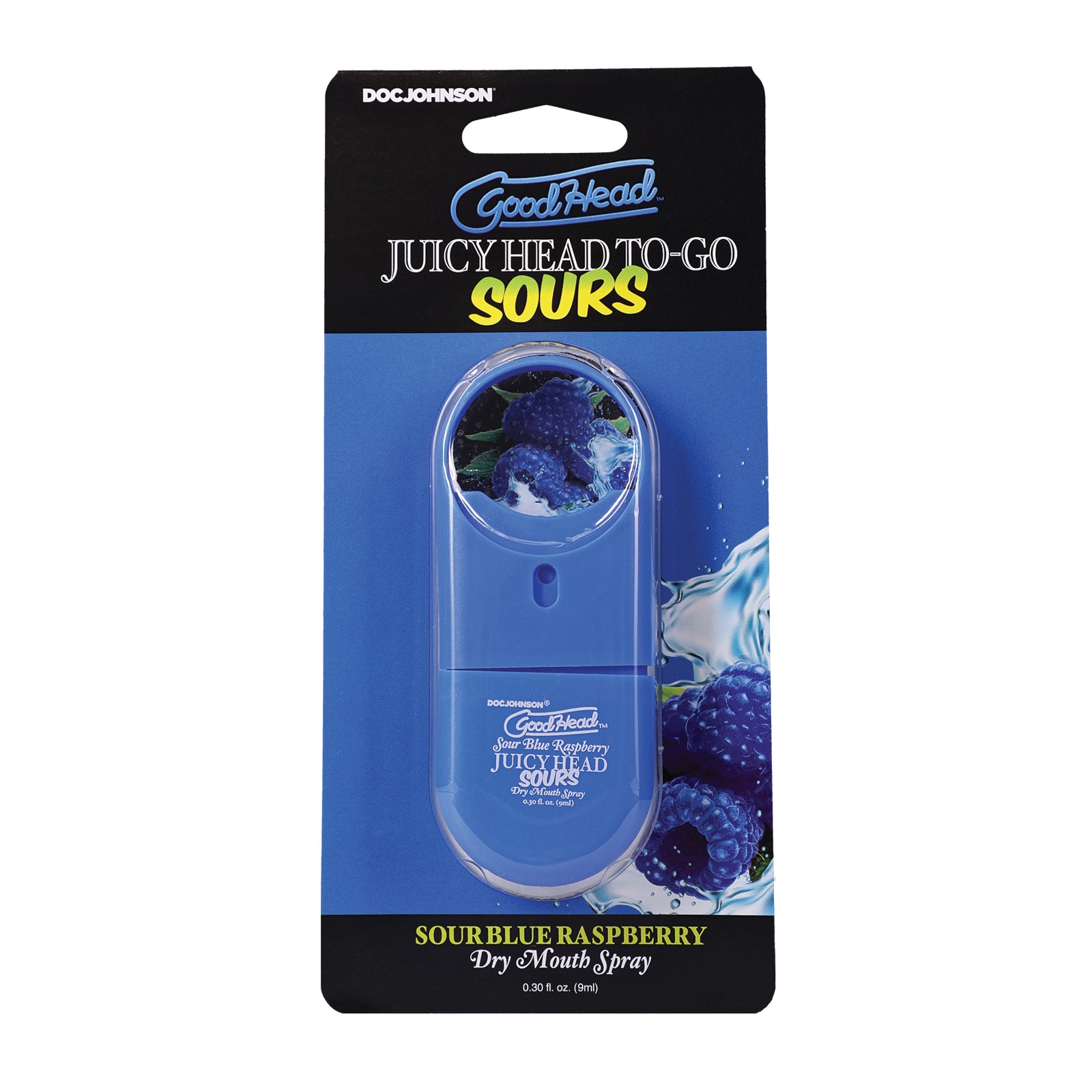 GoodHead Juicy Head Dry Mouth Spray To-Go - Sour Blue Raspberry 0.30 oz