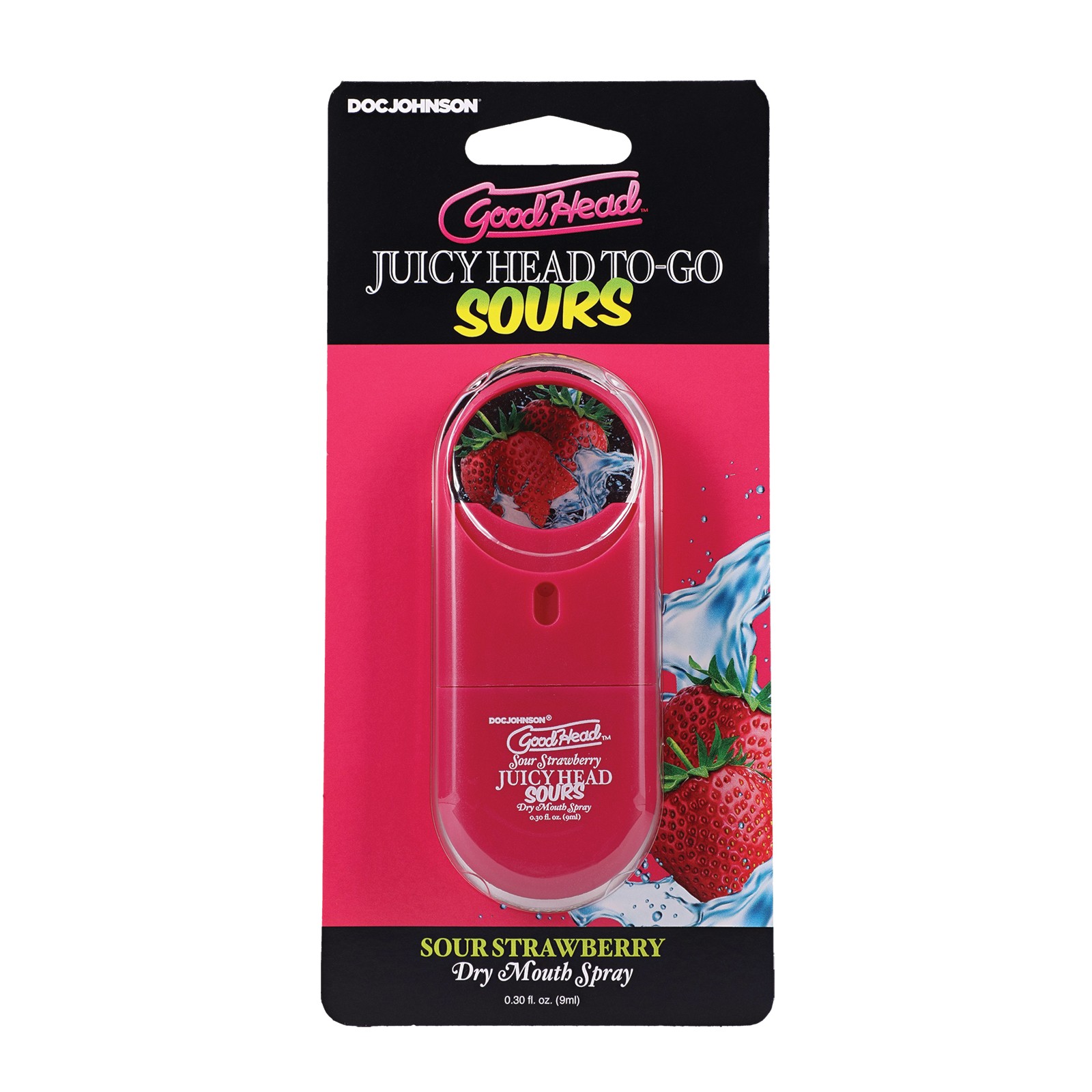 GoodHead Juicy Head Sour Strawberry Spray To-Go